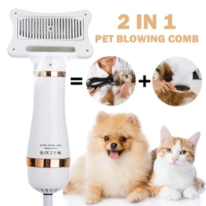 2 in 1 Dog Hair Dryer Comb