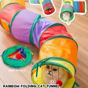 Foldable S-Shape Cat Tunnel