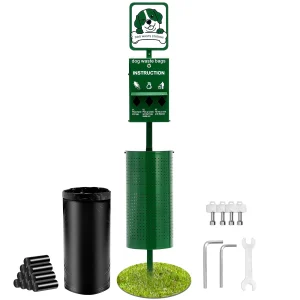 Dog Waste Station with Hand Wash Bottle